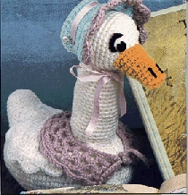 Stuffed Crocheted Grandma Goose