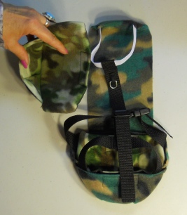 Goose Camo Diaper Holder with ring back