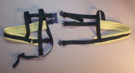 Forest Green Harness w/ Yellow Padding